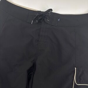 Hobie Mens Board Shorts 36 Black Cargo Pocket Surf Swim Trunks Y2K Beachwear‎